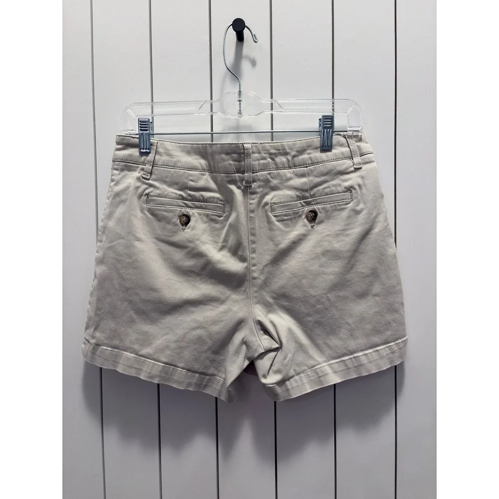 Tommy Bahama Chino Shorts Womens 4 Khaki Tan Excellent Cotton Coastal Grandma